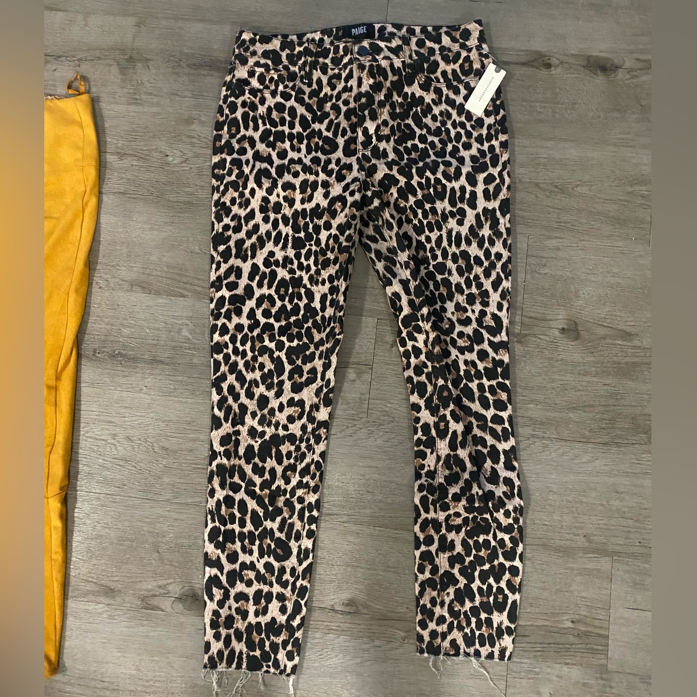 Anthropologie Cheetah Print Jeans
